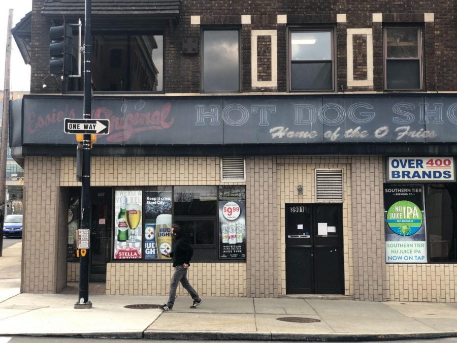 Exterior of the closed Original Hot Dog Shop